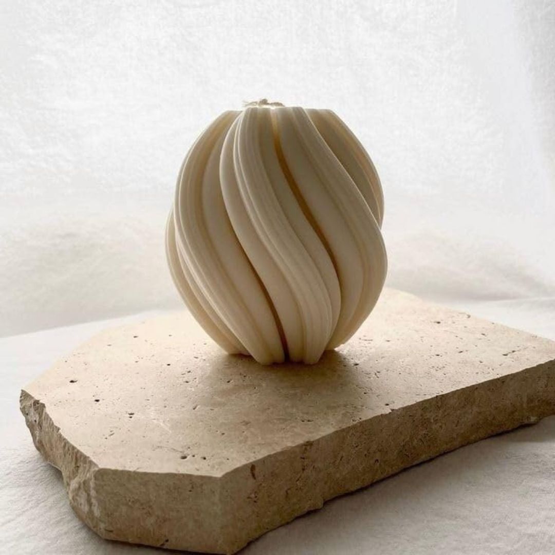 Swirl Candle Gift Home Decor Table Decor
