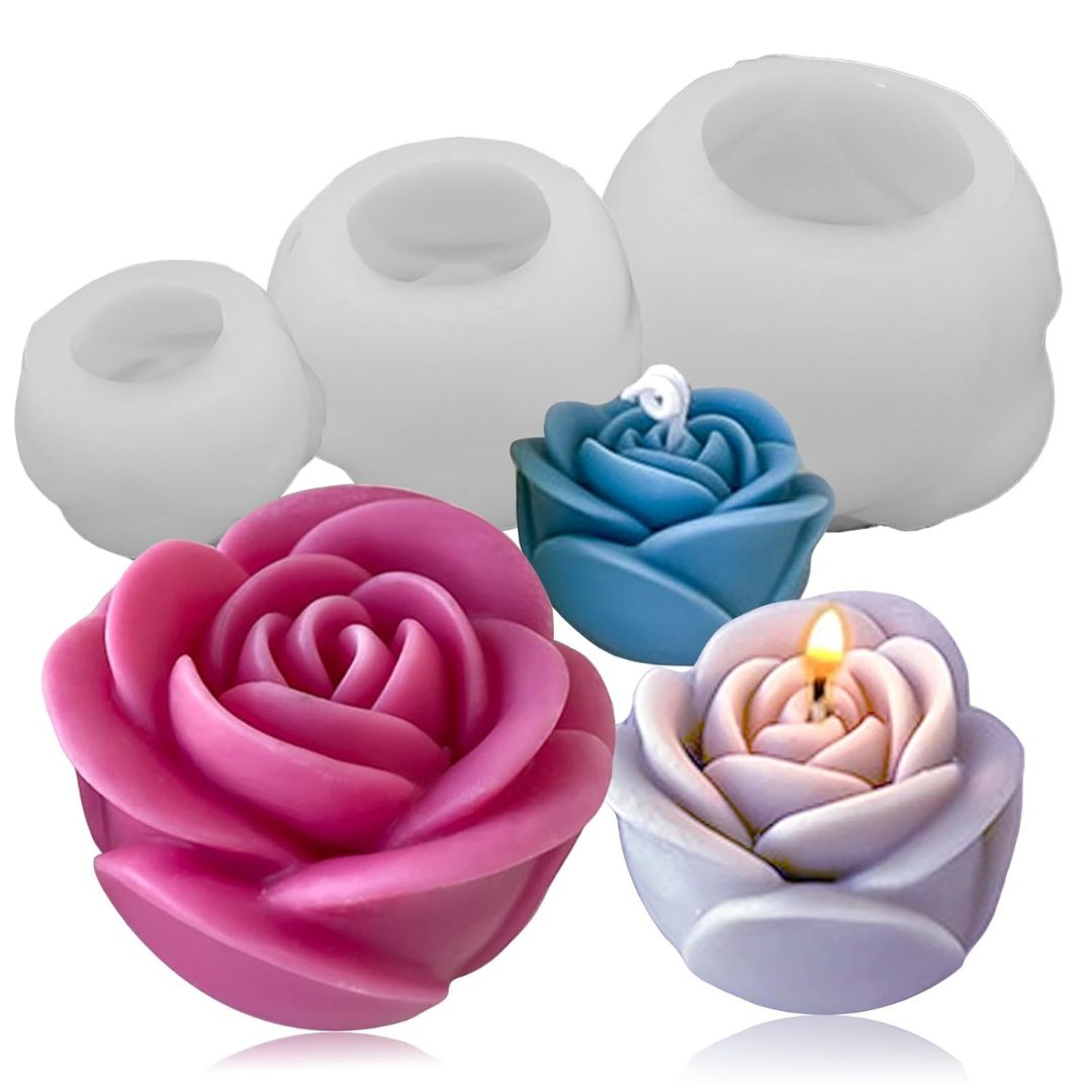 Valentine Rose Candle | Gifts for Valentine's Day | Set of 2