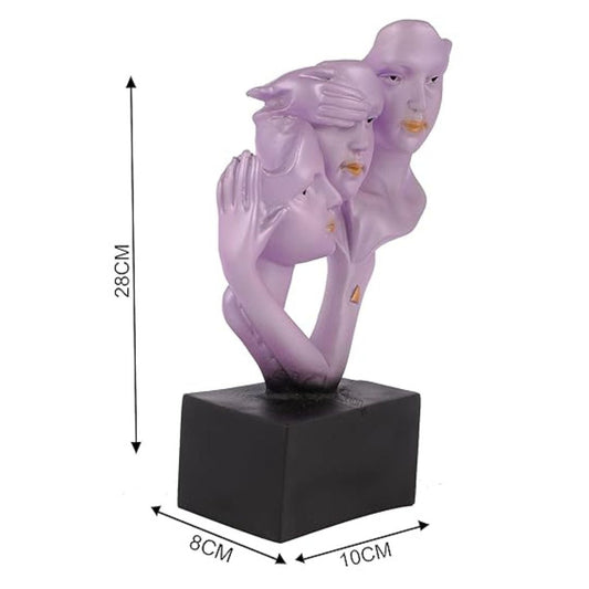 Elegant Human Face Decorative Sculpture Unique Gift