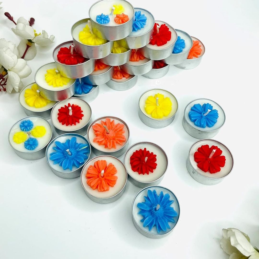Flower Tealight Candle Gift Antique Home Decor Table Decor
