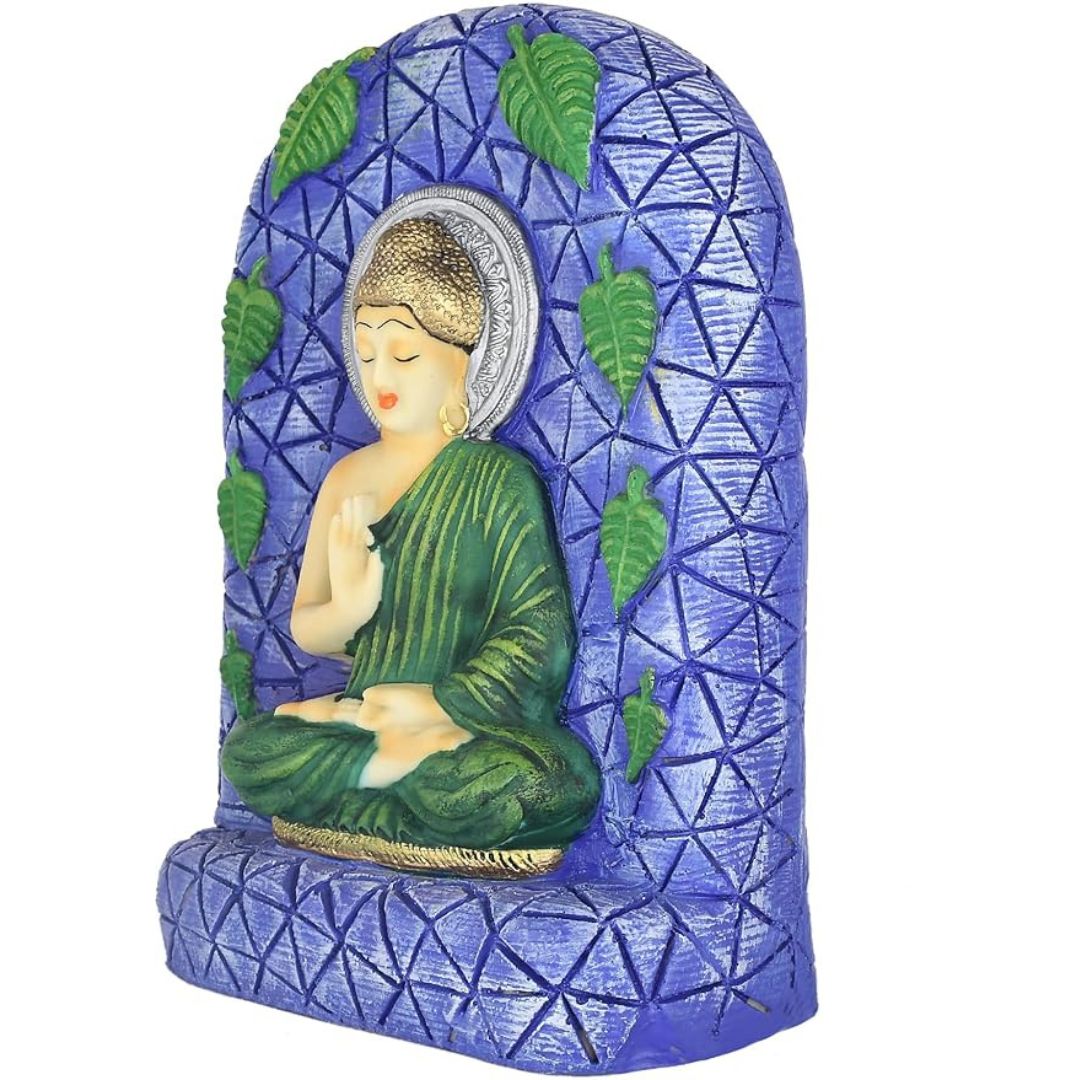 Blessing Buddha Statue Polyresin Figurine for Home Decor