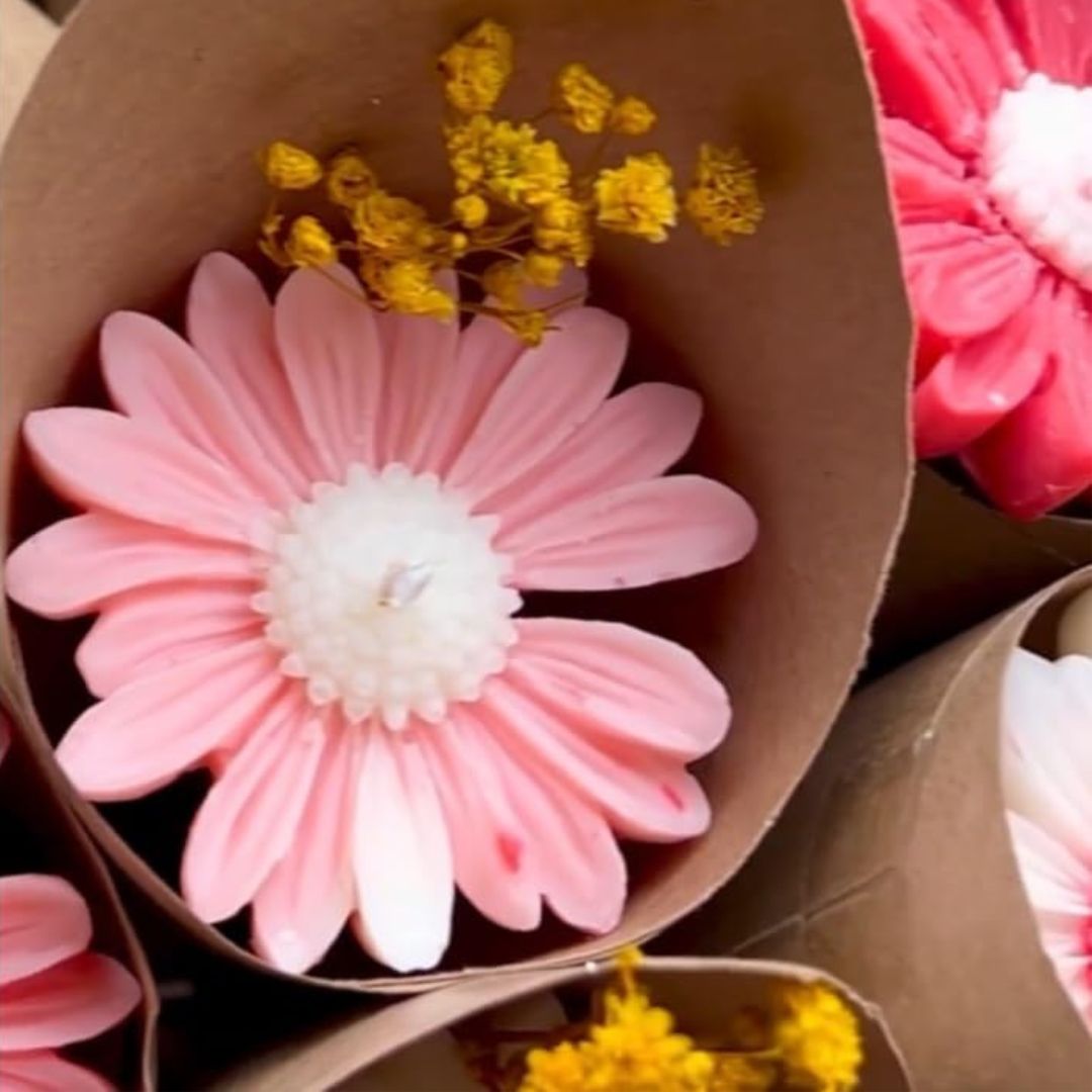 Valentine Day Candle Bouquet Best Valentine Gift For Girlfriend