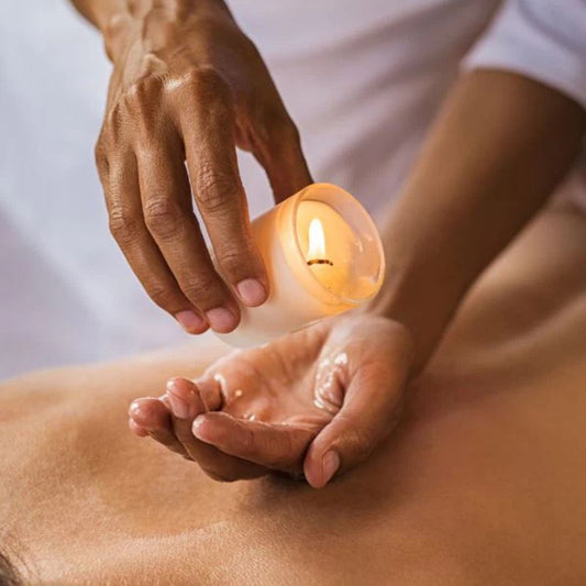 Massage candle for massage