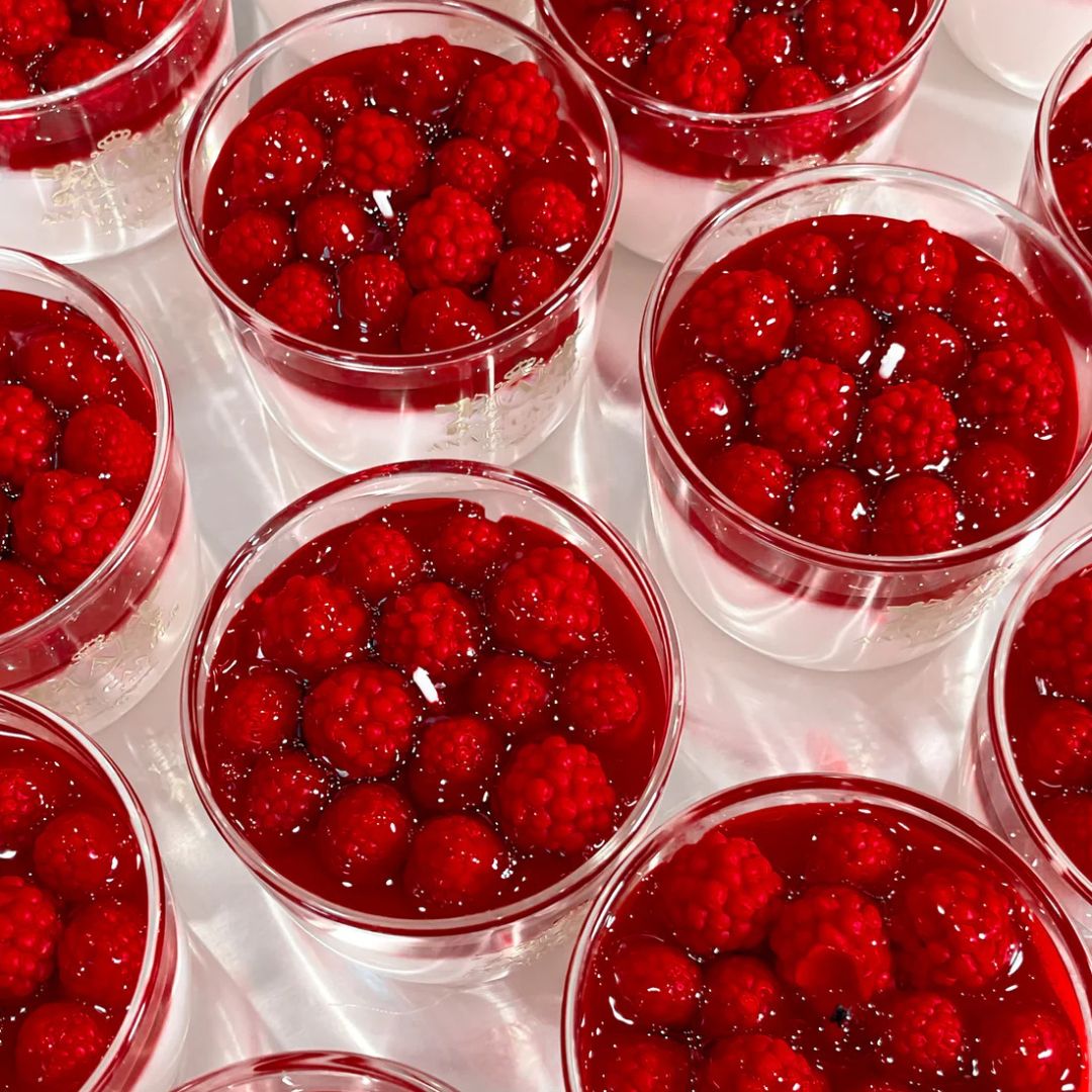 Raspberry Mousse Candle Valentine Gift For Wife