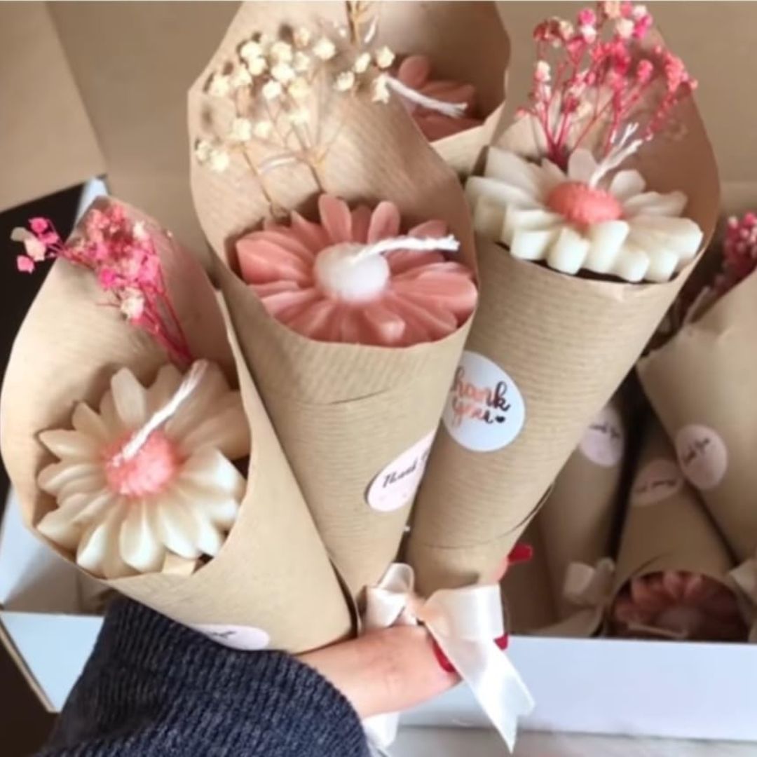 Valentine Day Candle Bouquet Best Valentine Gift For Girlfriend