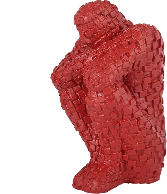 Hand Crafted Thinking Men in Sitting Position for Gifting Living Room