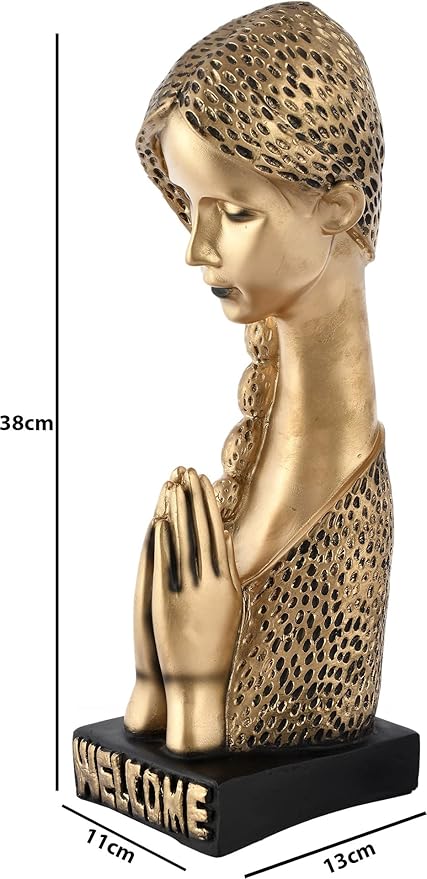Handcrafted Decorative Welcome Namaste Lady for Home Decor