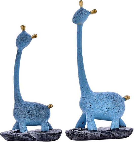 Giraffe Pair Antique Finish Showpiece for Home Decor | Gifting | Living Room