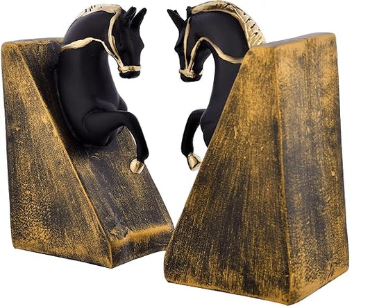 Horse Face Book Holder Statue for Home Decor Living Room