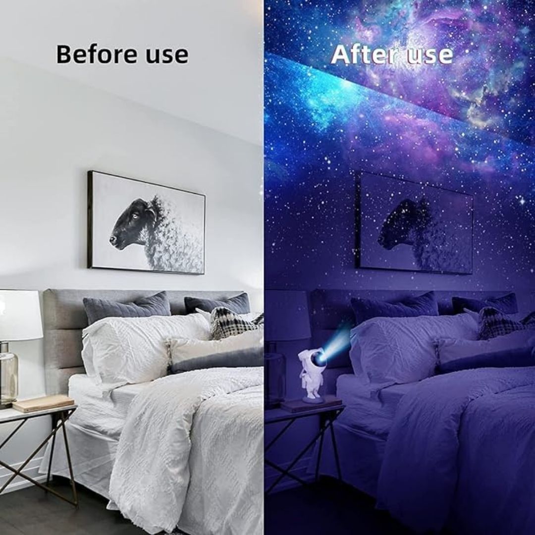 Astronaut Projection Lamp Space Night Light Kids Room Decor