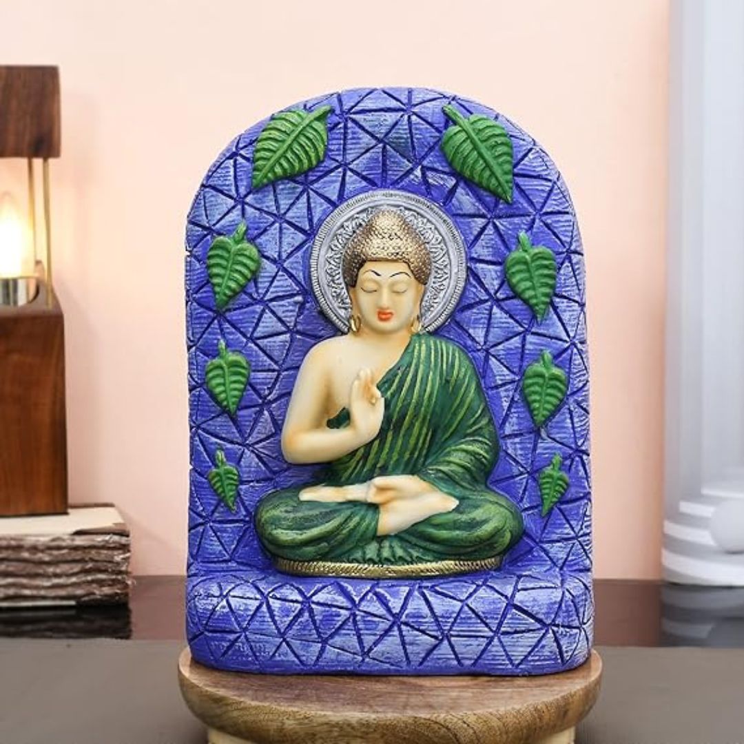 Blessing Buddha Statue Polyresin Figurine for Home Decor