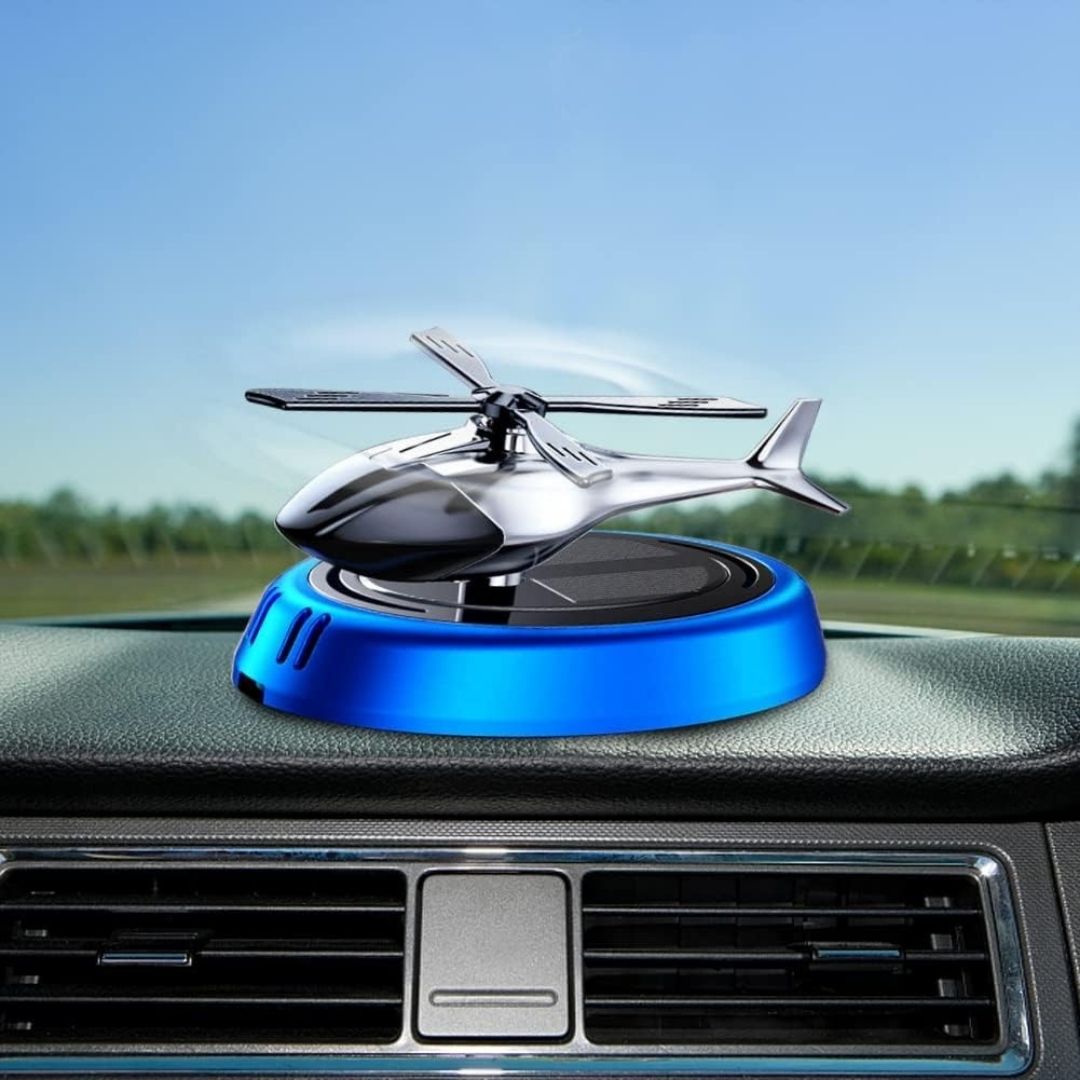 Car Dashboard Helicopter Solar Powered Spinning Toy