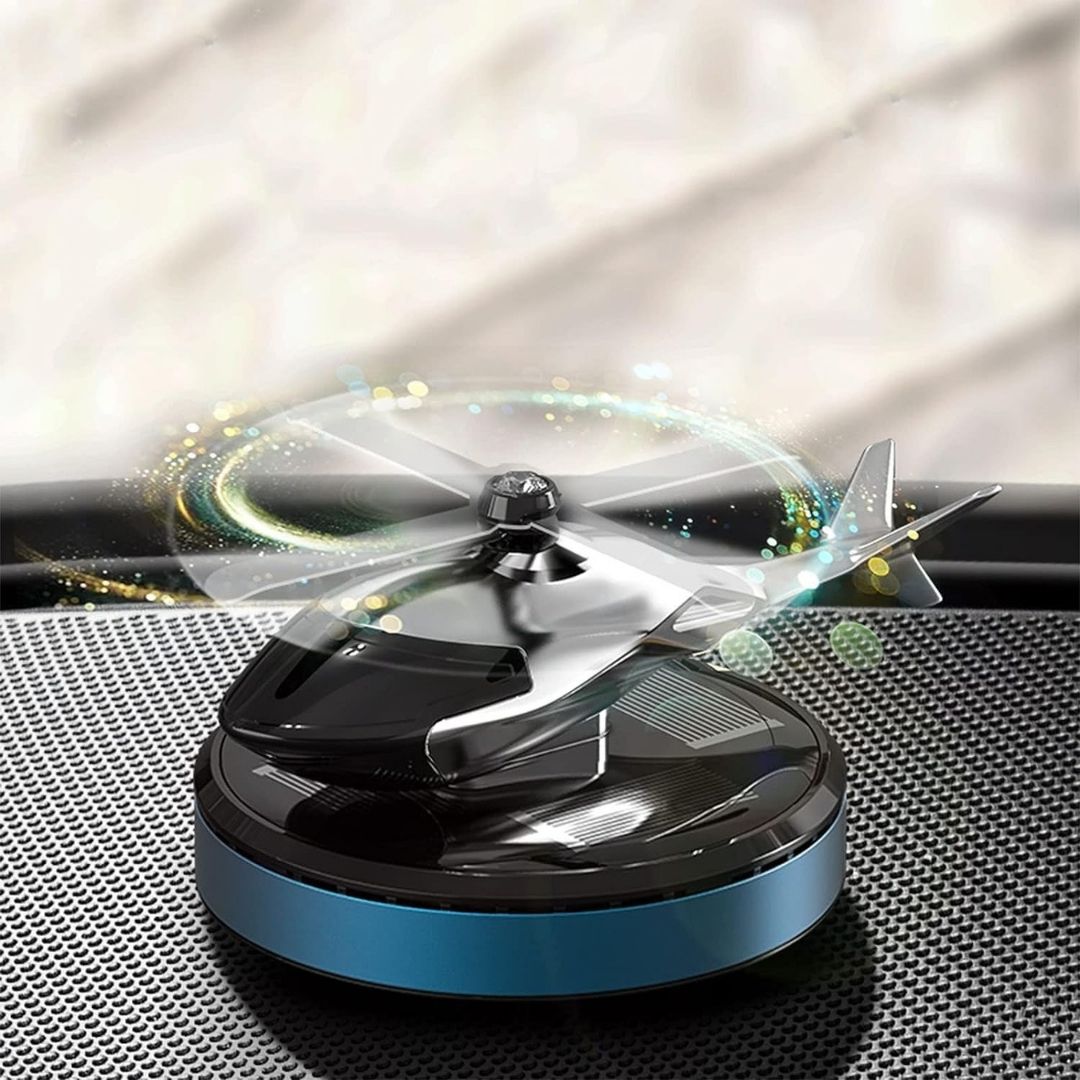 Car Dashboard Helicopter Solar Powered Spinning Toy