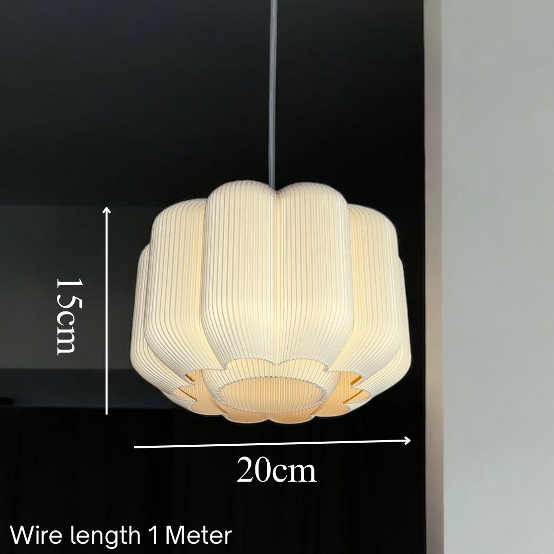 Flora Bloom Pendant Ivory Lamp for Home Decoration