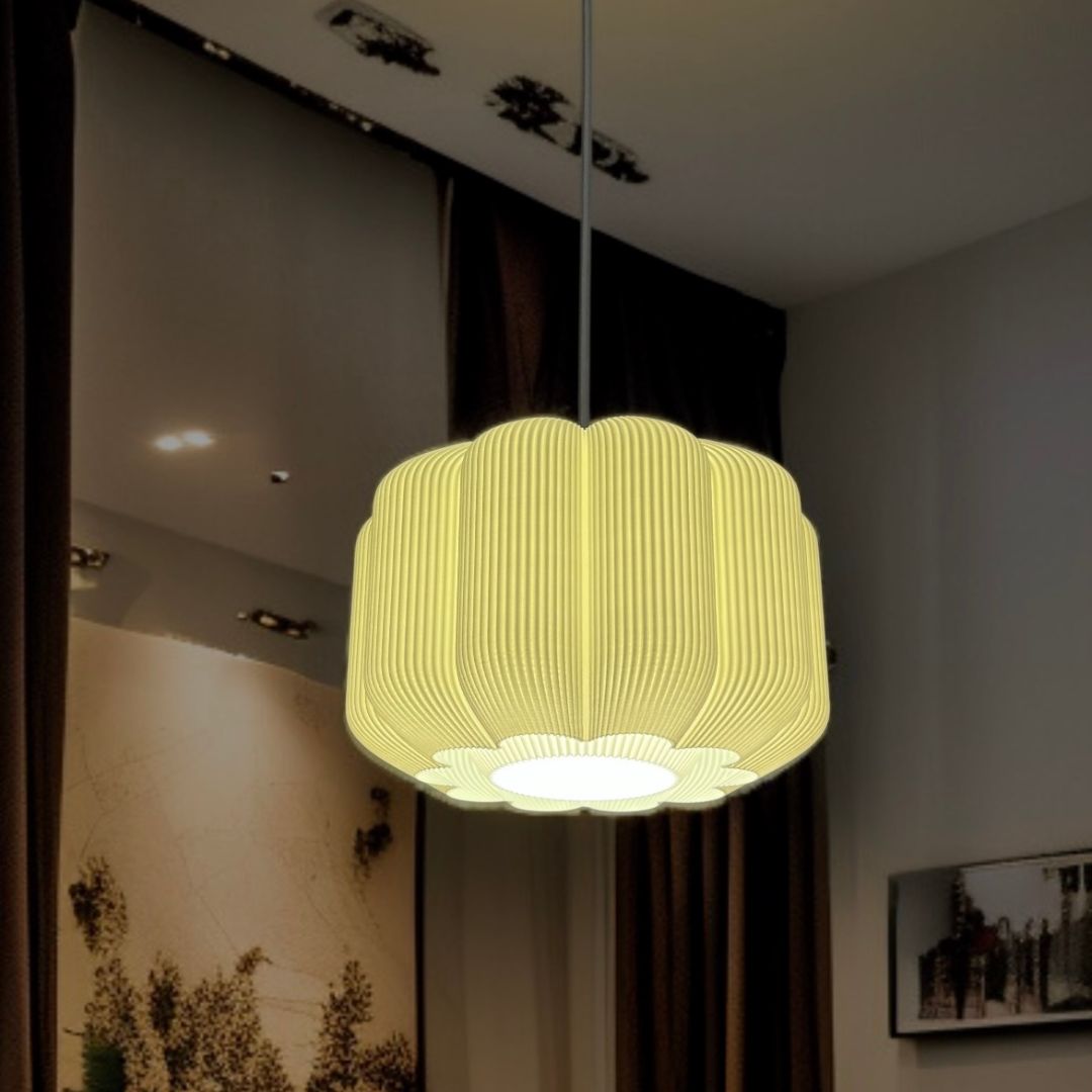 Flora Bloom Pendant White Lamp for Home Decoration