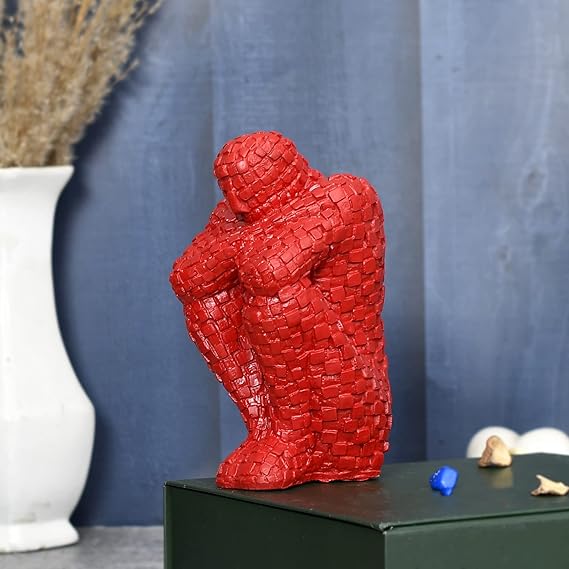 Hand Crafted Thinking Men in Sitting Position for Gifting Living Room