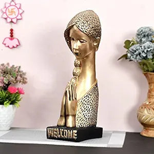 Handcrafted Decorative Welcome Namaste Lady for Home Decor