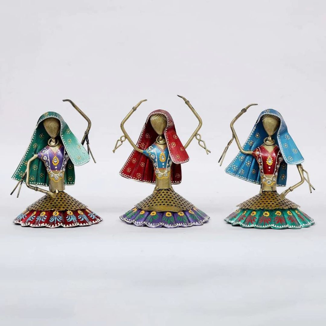 Iron Art Dancing Dolls Mini Set Decorative Gift Idea