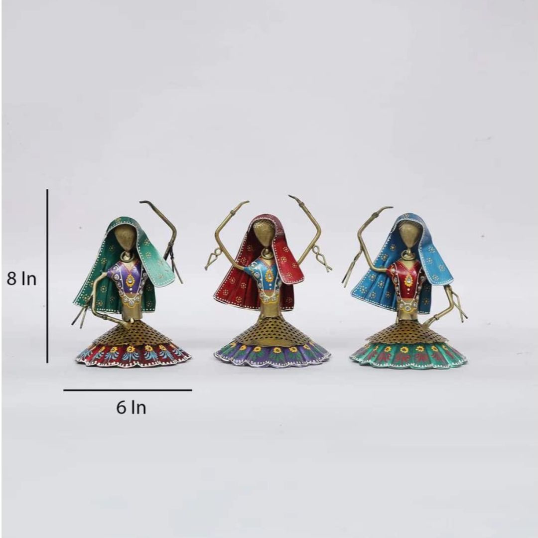 Iron Art Dancing Dolls Mini Set Decorative Gift Idea