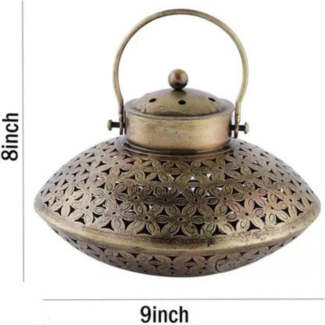 Iron Tea Light Handi with Handle Home & Table Decor Gift