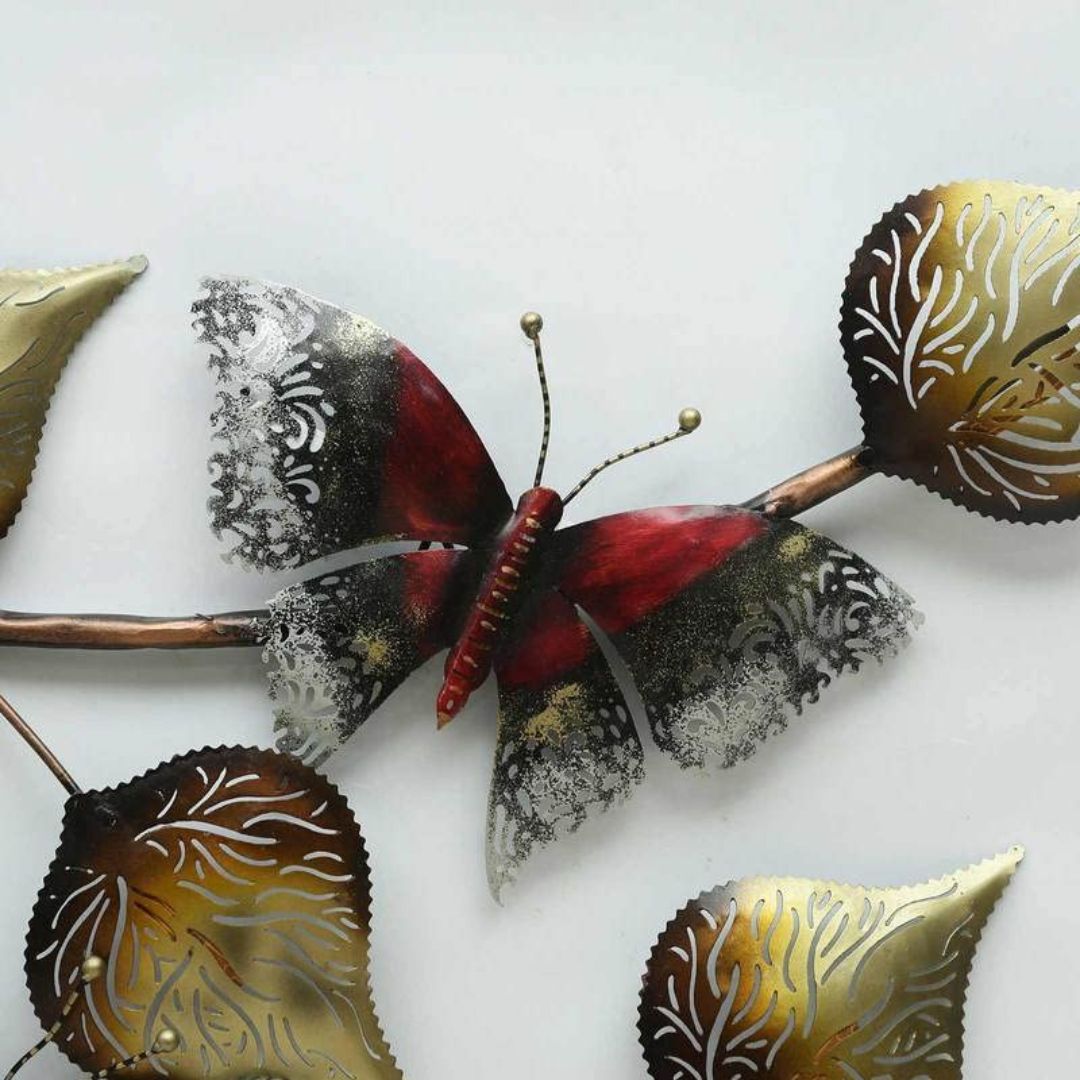 LED Butterfly Metal Wall Art for Home, Office & Gifting