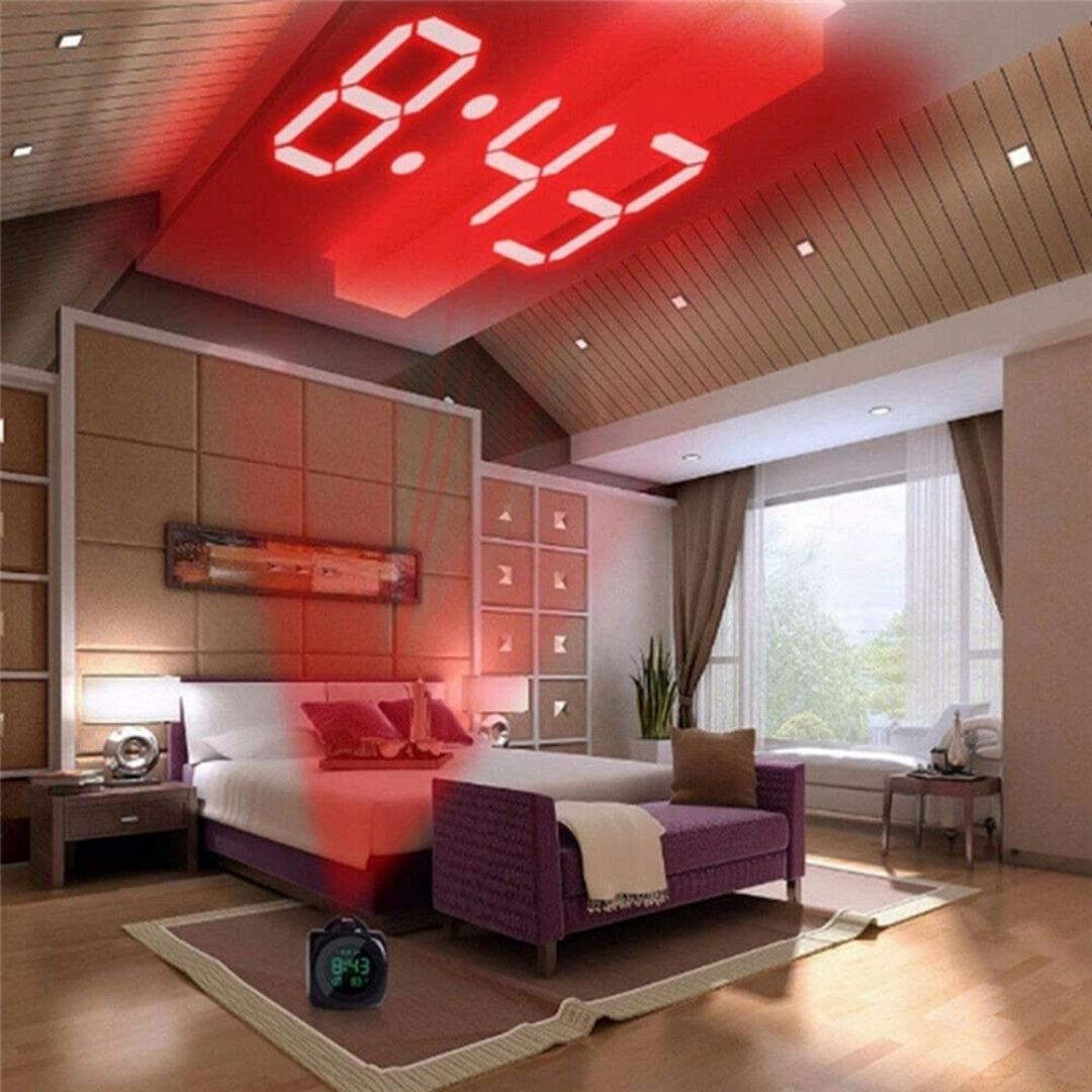 LED Projector Clock Digital Alarm with Time Projection