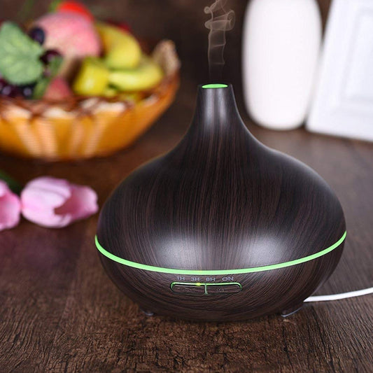 Aromatherapy Humidifier With 7 Colourful Led Light Change (500 Ml Capacity With Remote)