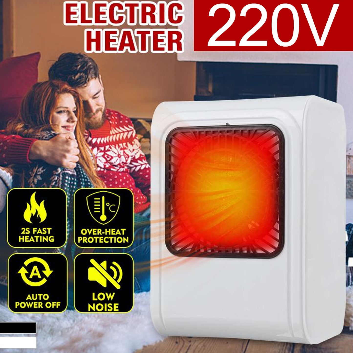 6645 Warm Wind Room Heater 220v Heater For Office Bedroom Use Heater