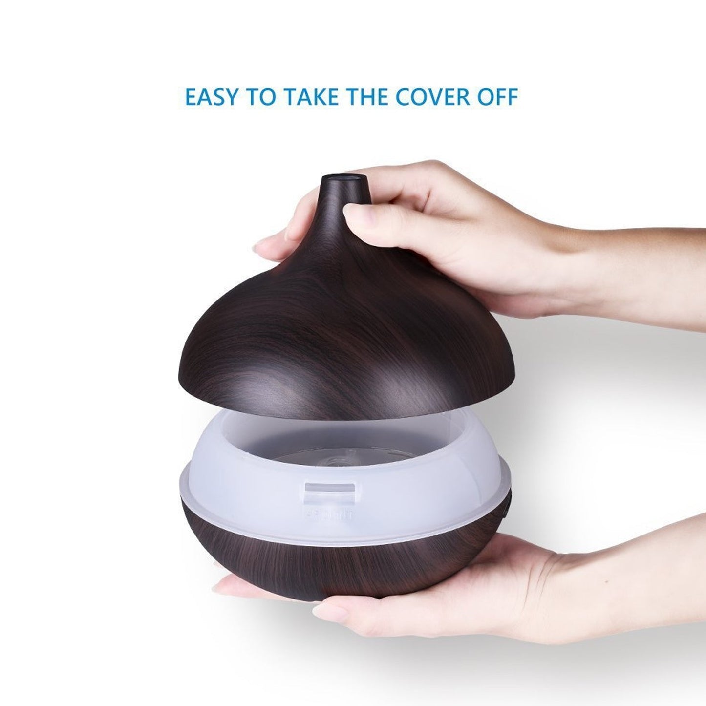 Aromatherapy Humidifier With 7 Colourful Led Light Change (500 Ml Capacity With Remote)