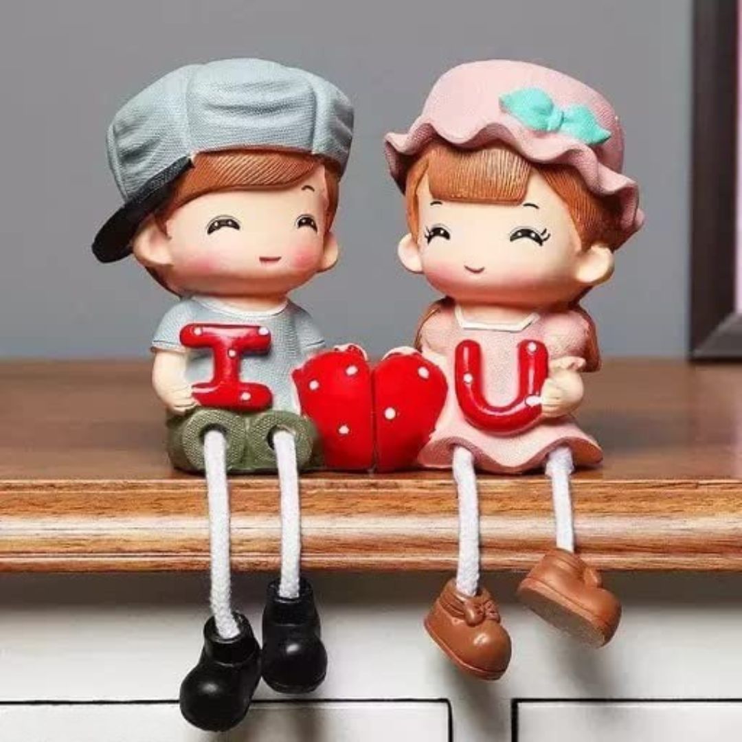 Prince Princess Couple Gift Set Wall Hanging Legs Showpiece for Home Decor