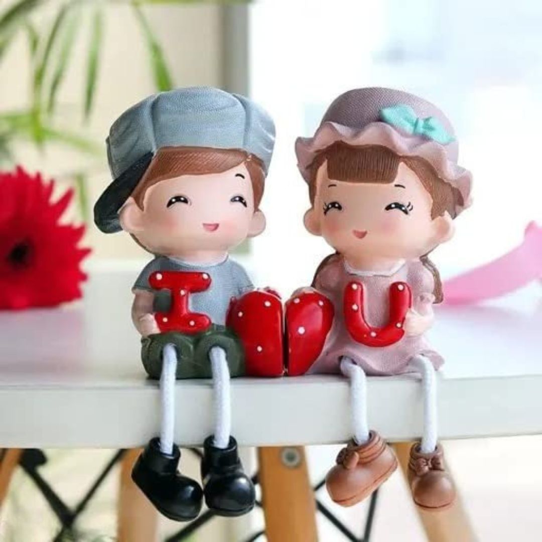 Prince Princess Couple Gift Set Wall Hanging Legs Showpiece for Home Decor