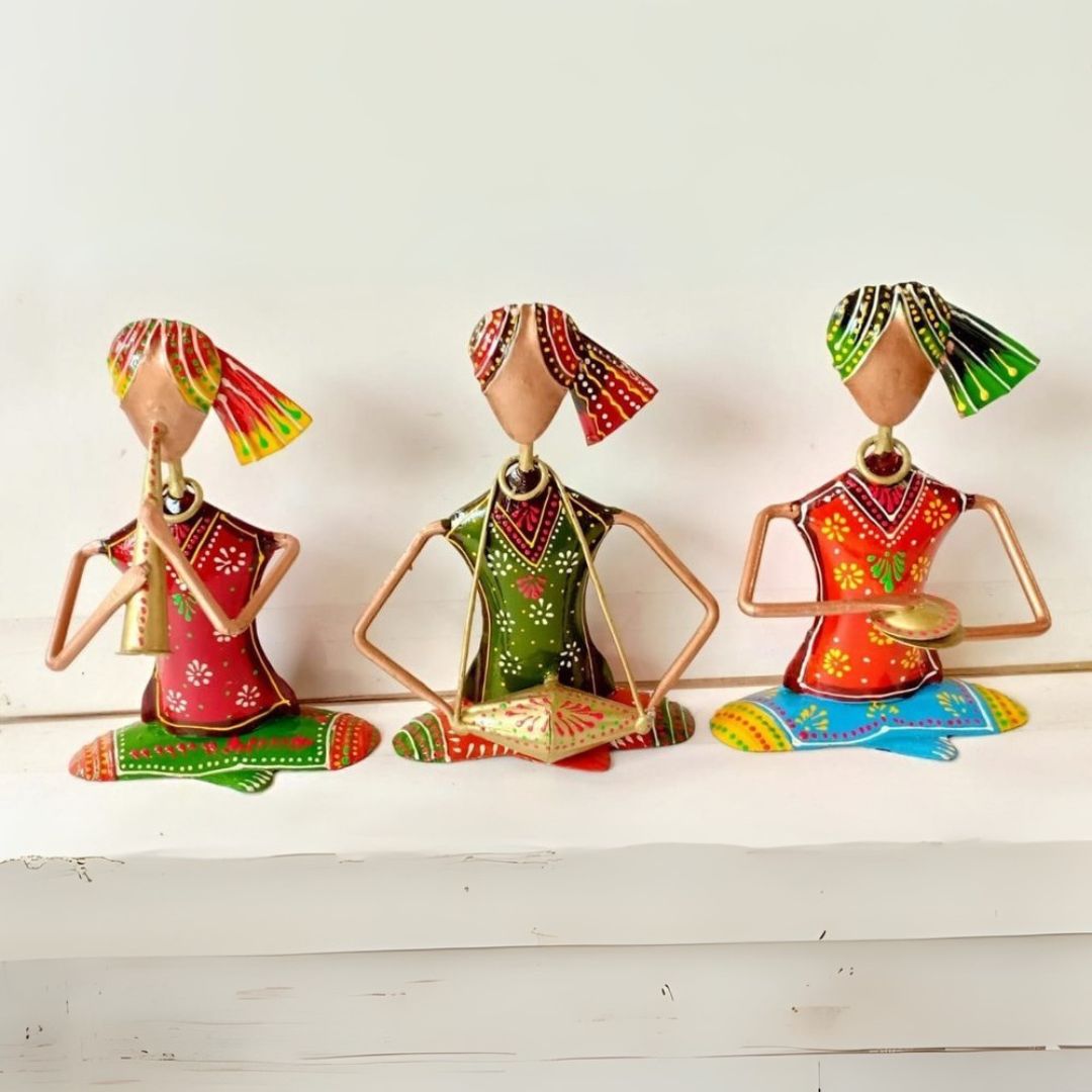 Set of 3 Iron Musical Figures Home, Office & Gift Decor