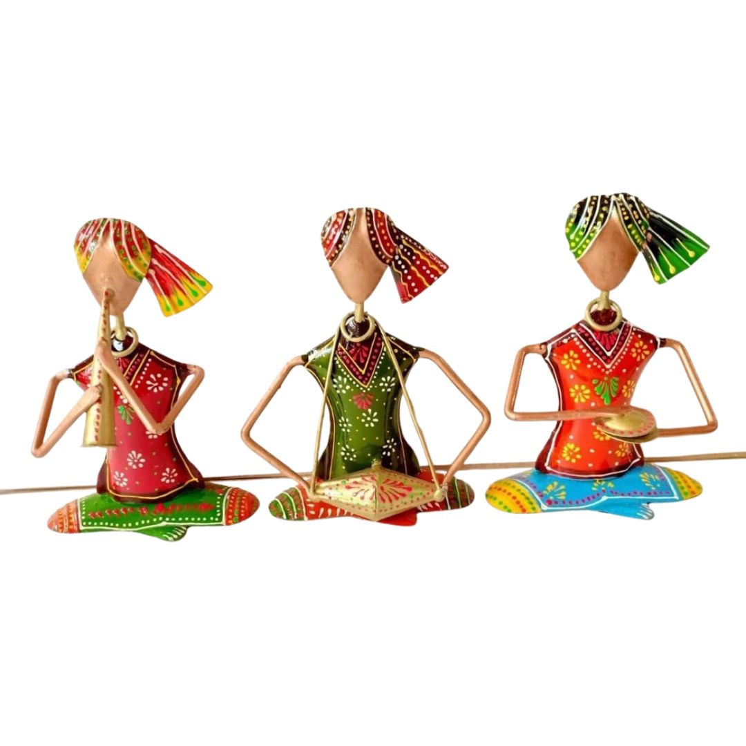 Set of 3 Iron Musical Figures Home, Office & Gift Decor