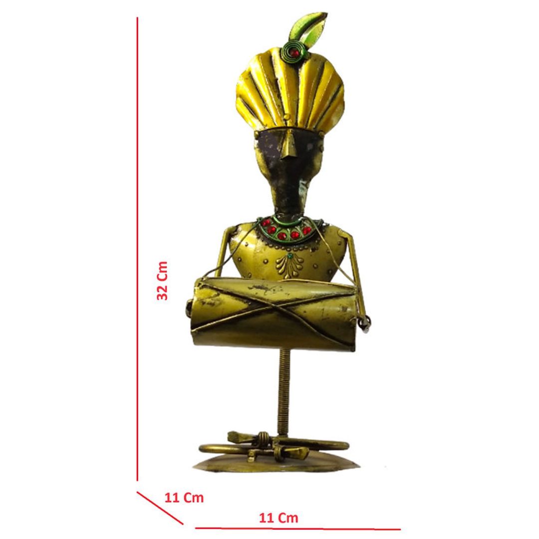 Set of 4 Iron Krishna Idols Mini Gift & Office Decor