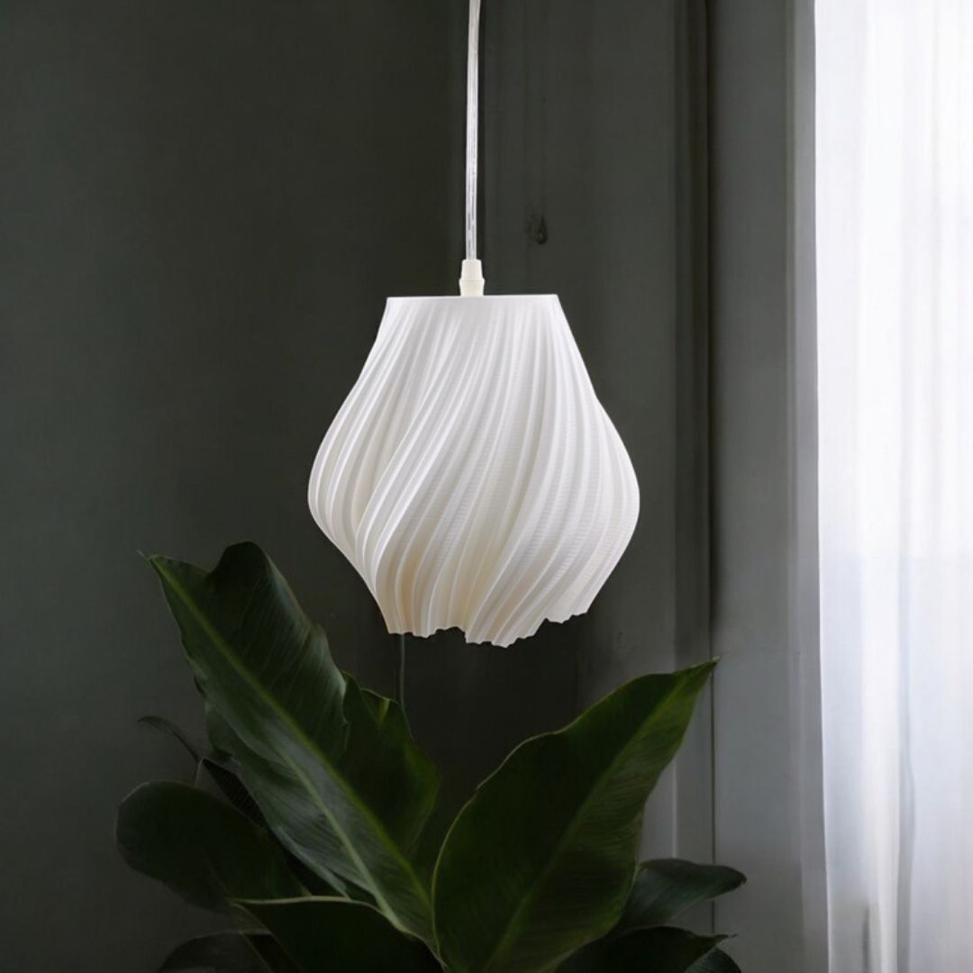 Snow Flake Pendant White Elegant Ceiling Light for Interiors