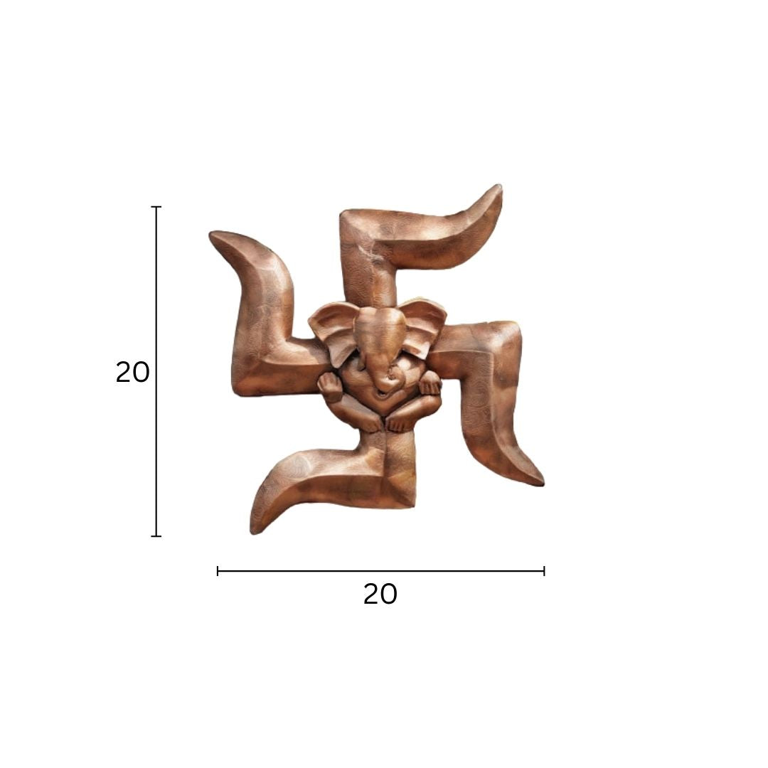 Unique Metal Ganesha Wall Art for Home Temple Decor