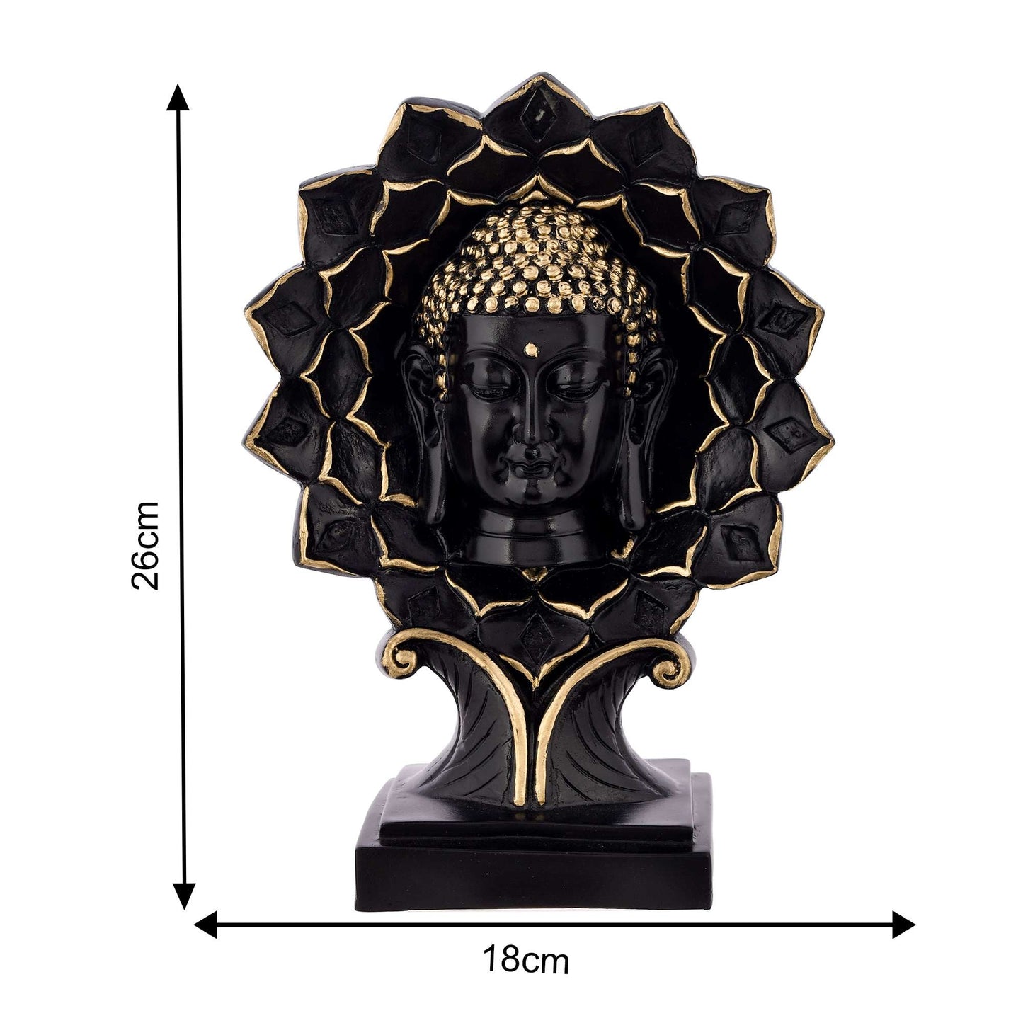 Beautiful Sitting Buddha Idol Statue | Office Desk Decor
