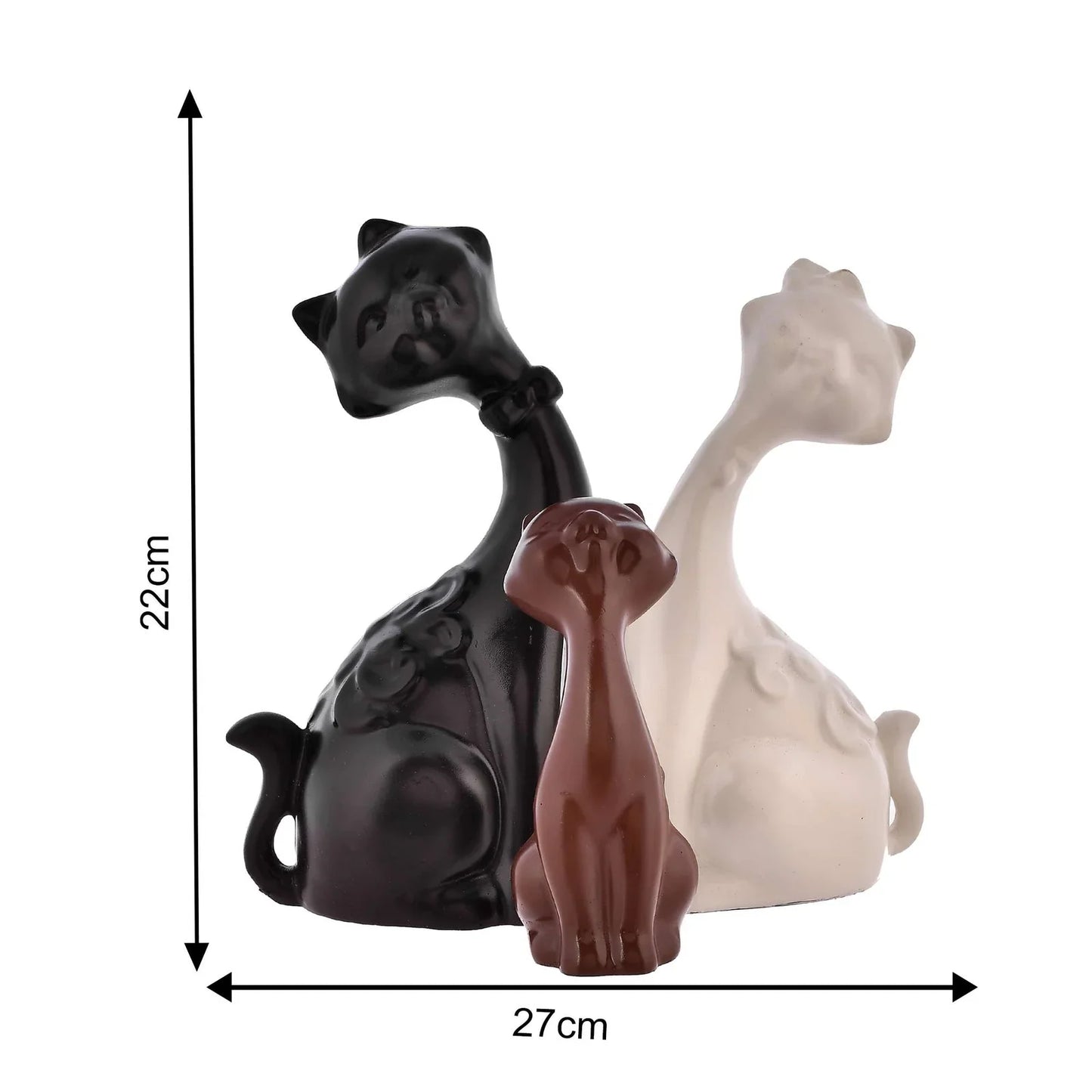 Cat Family Showpiece | Perfect for Living Room Decor