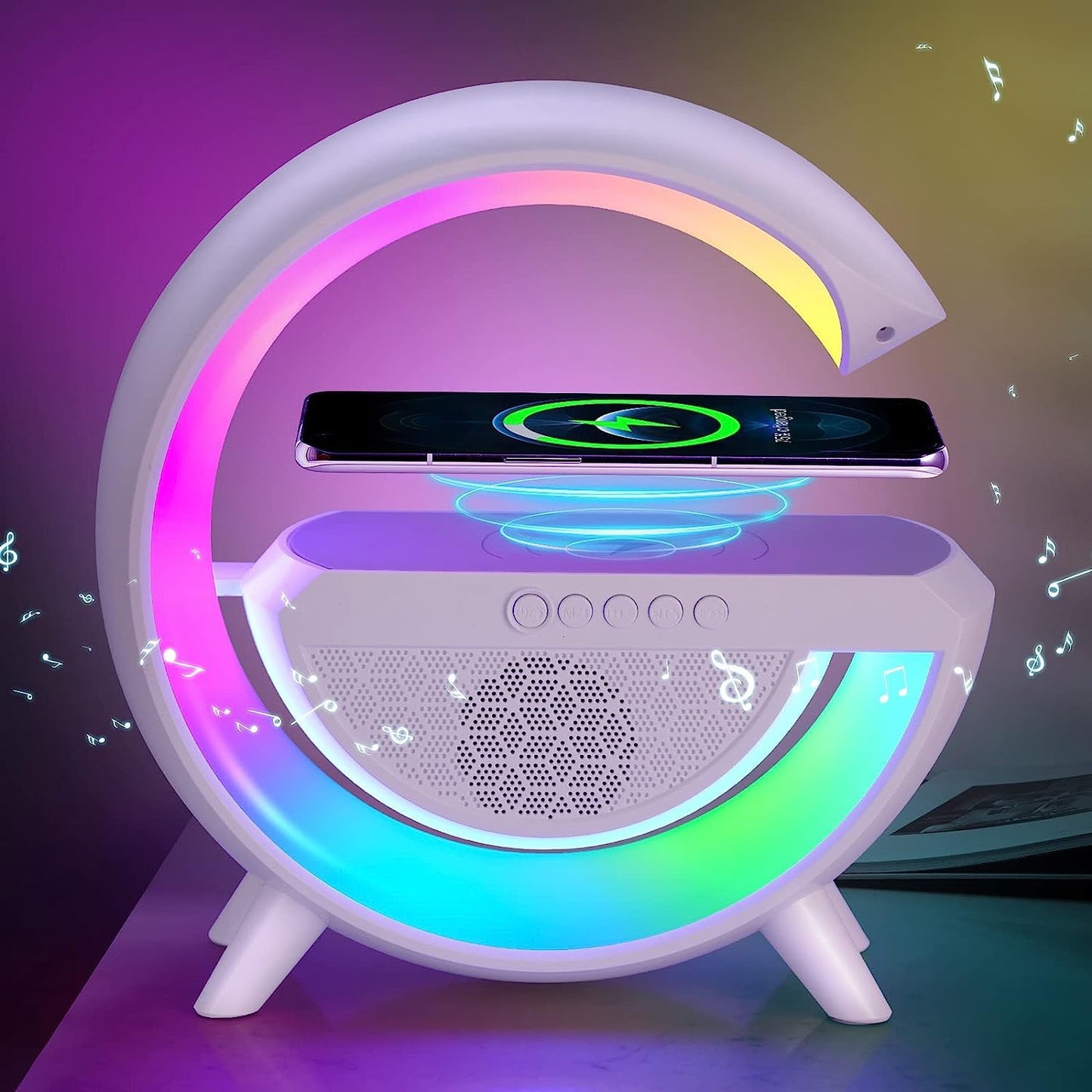 Led Night Lamp With Bluetooth Speaker