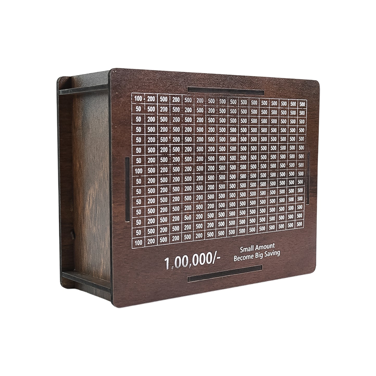 Wooden Money Piggy Bank Money Box (1 Pc With Marker Pen)