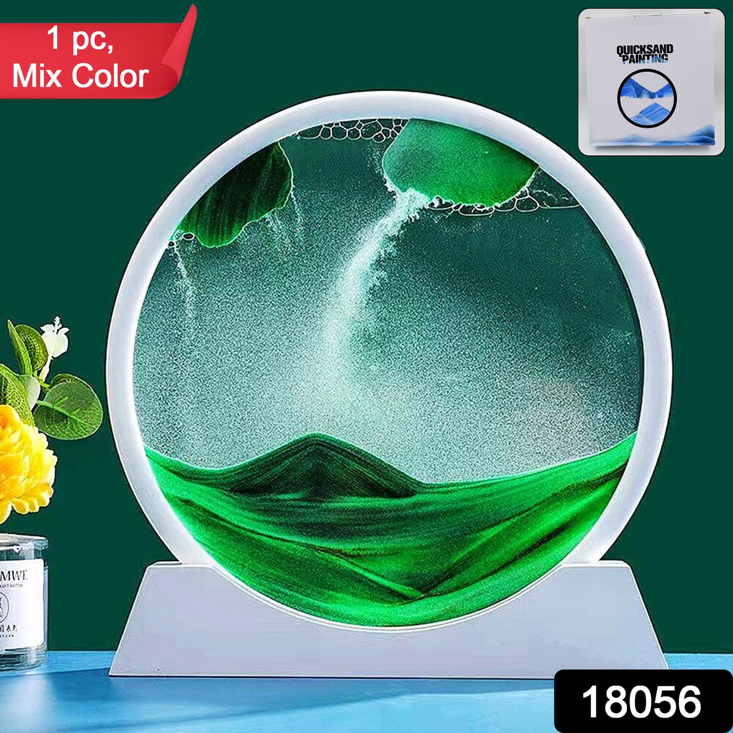 3d Moving Sand Art Picture Decor (1 Pc Multicolor)