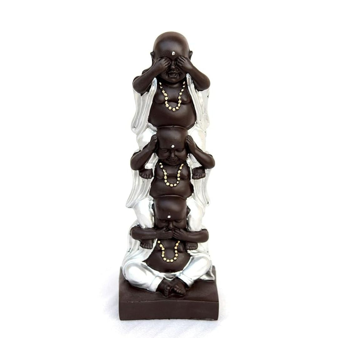 Handcrafted Antique Finish Laughing Buddha Decorative Figurine