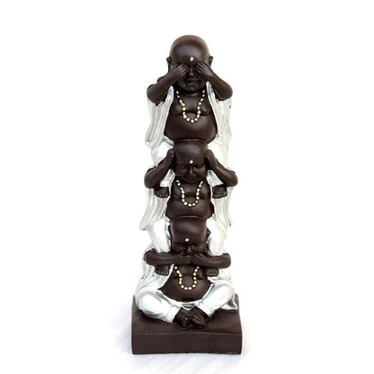 Handcrafted Antique Finish Laughing Buddha Decorative Figurine