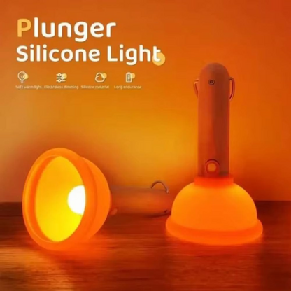 Plunger silicone lamp for gifting