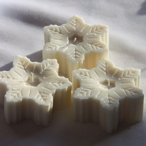Big Snowflake Candle