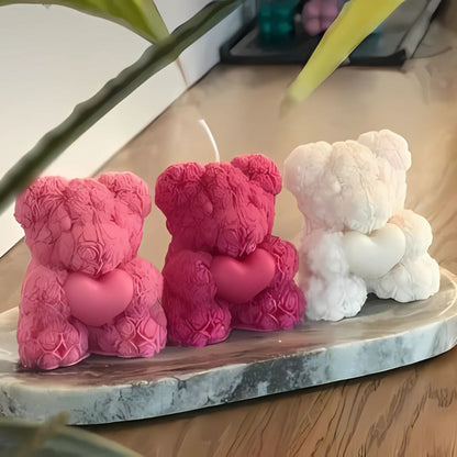 Teddy Bear Candle Gifts for Valentine's Day