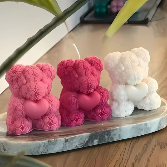 Teddy Bear Candle Gifts for Valentine's Day