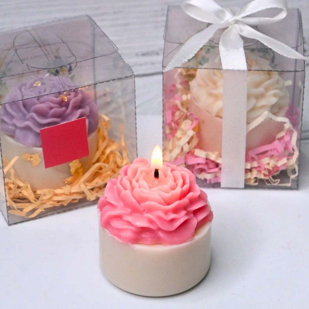 3X3 Pillar Peony Candle Good Valentine's Gifts For Her