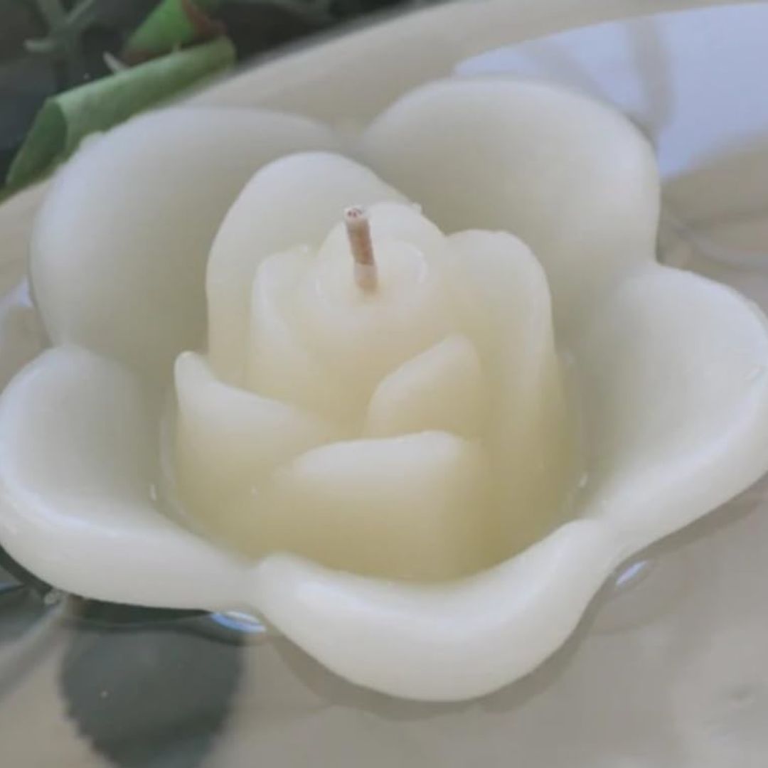 V Rose Candle Gift Home Decor Table Decor