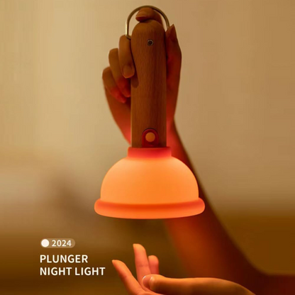 Plunger silicone lamp for gifting